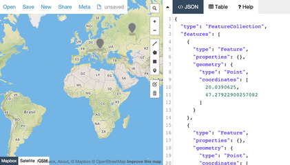 example of geojson structure